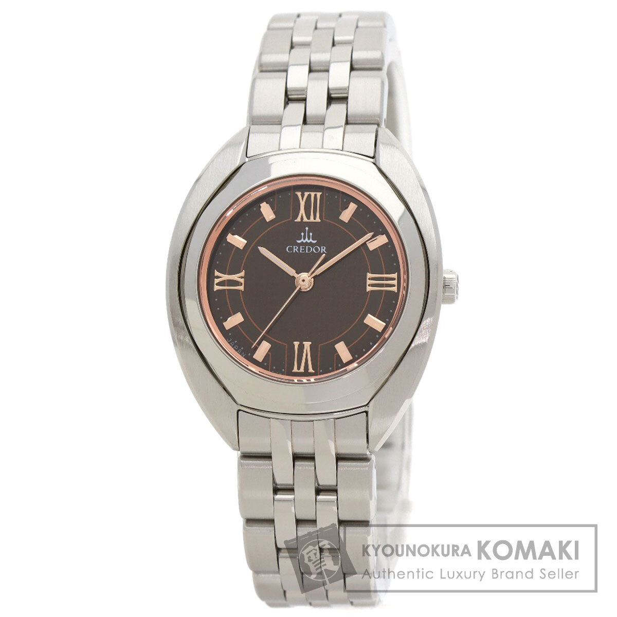 セイコー GSAS053 4J81-0AN0 クレドール 腕時計 ステンレススチール/SS レディース 【中古】【SEIKO】