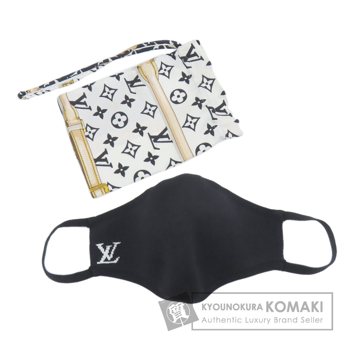 ルイヴィトン M76748 マスク マイユ ナイロン素材 レディース 【中古】【LOUIS VUITTON】