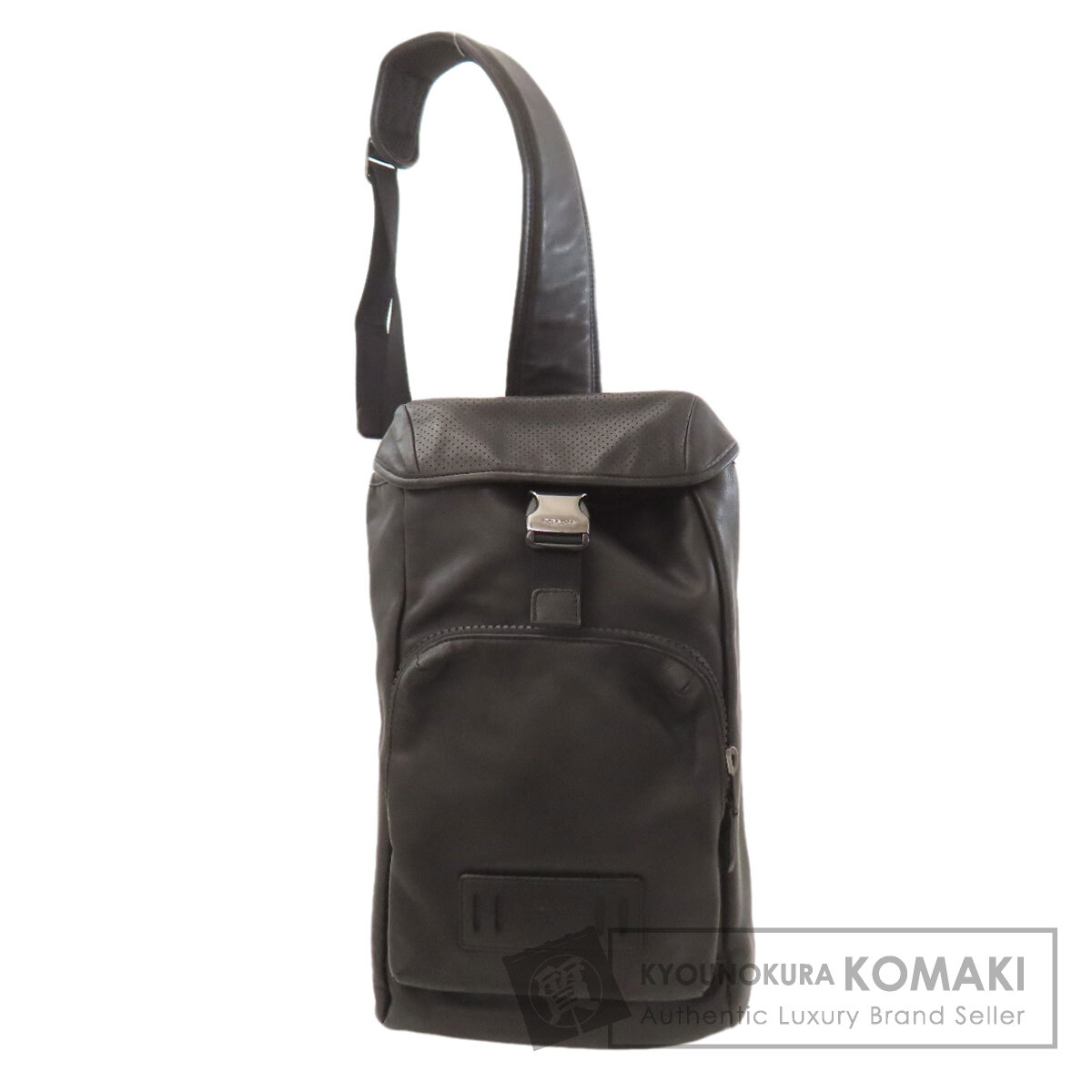 コーチ 2943 ロゴ ボディバッグ カーフ レディース 【中古】【COACH】