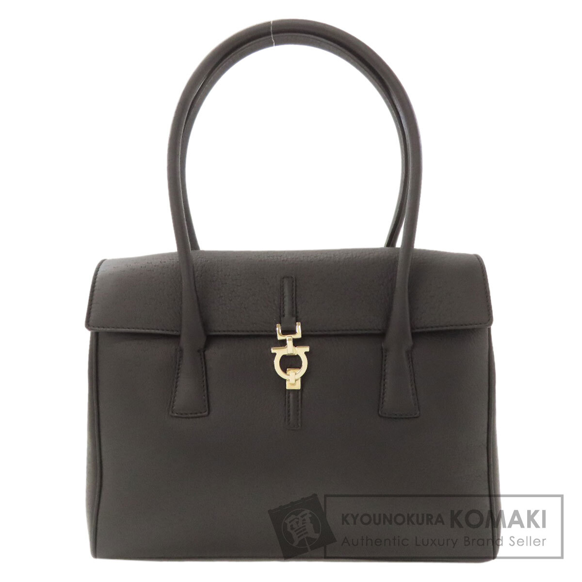 サルヴァトーレフェラガモ ガンチーニ金具 ハンドバッグ カーフ レディース 【中古】【Salvatore Ferragamo】