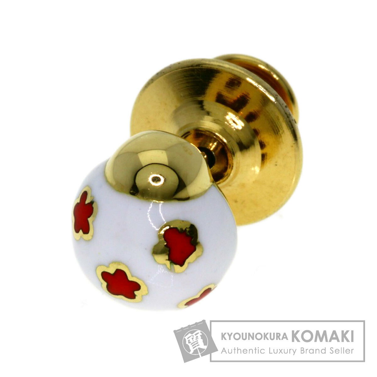 パスクワーレブルーニ テントウ虫 エナメル ピンブローチ ブローチ K18イエローゴールド レディース 【..