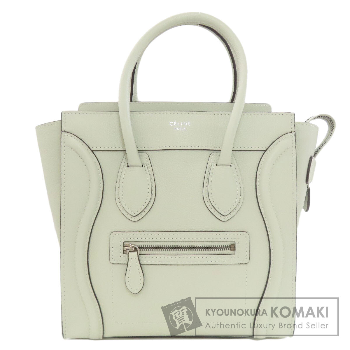 セリーヌ ラゲージマイクロ ハンドバッグ カーフ レディース 【中古】【CELINE】