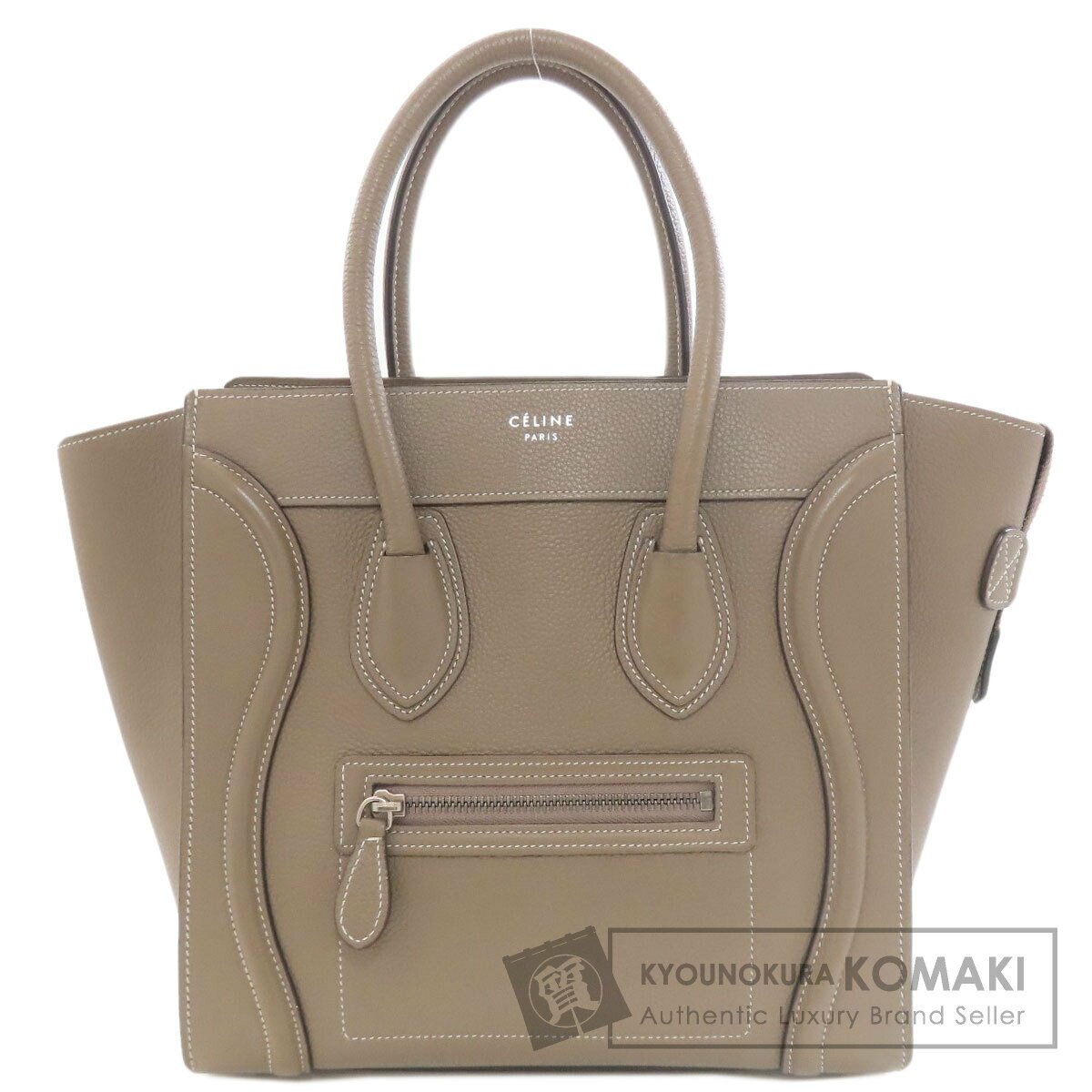 セリーヌ ラゲージマイクロ ハンドバッグ カーフ レディース 【中古】【CELINE】