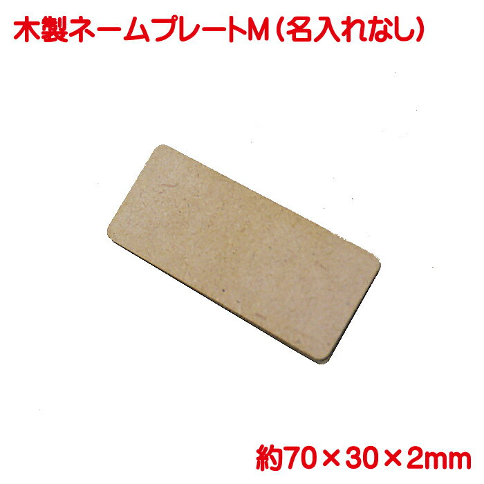 名札 無地 木製 日本製 ネームプレート M ネームタグ 1個から ピン クリップ両用タイプ 会社 学校 病院..