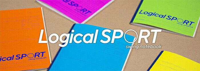 ナカバヤシ スポーツ専用ノート ロジカルスポーツB5 ブルー ピンク イエロー グリーン オレンジ 部活ノート スポーツノート スポーツ 部活 教材