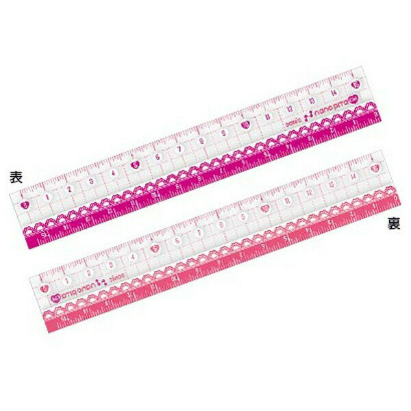 学童用品 定規 nanopita直定規ナノビタガール SK－7640 （15cm） 学習教材 教材