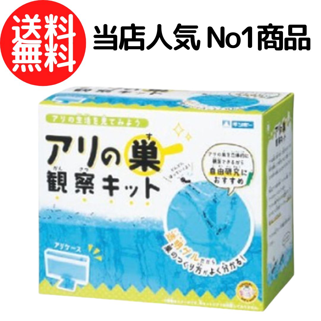 【 送料無料 】 ★ロングセラー★ アリの巣観察キット 自由研究 生き物飼育セット ありの巣 飼育キット 観察キット 銀鳥産業 透明 クリア アリ あり 蟻