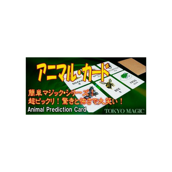 マジック 手品用品 アニマル・カード 学習教材 教材