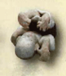 (和雑貨)手作りの陶人形 一休さん でんぐり 学習教材 教材