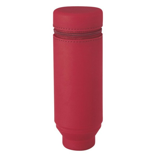 『おもしろ文具』リヒト　スタンドペンケース（レッド）