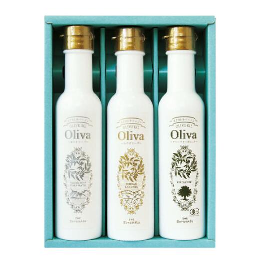 ギリシャ産 エクストラバージンオリーブオイルギフト ギリシャ産限定エクストラバージンオリーブオイル。香り華やかな海のオリーバ、コクと甘みのある山のオリーバ、味にも拘った有機栽培オリーバオーガニックの3本セット【オイル 健康油 オリーブオイル】