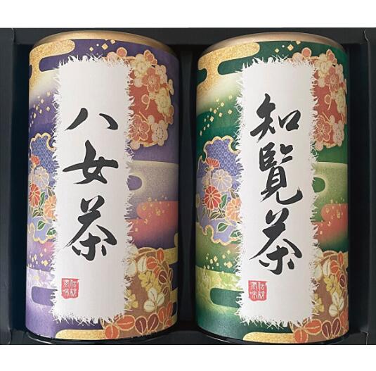 九州茶詰合せ　TKS-30九州有名茶処の八女煎茶と知覧深蒸し煎茶を詰合せました。各産地のお味をお楽しみください。【お茶 日本茶 国産 緑茶 煎茶 ご進物 贈り物 詰合せ ギフト 】