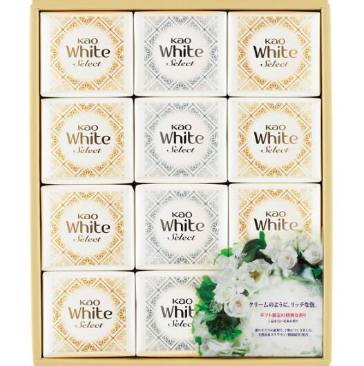 <石鹸> 花王 ホワイトセレクト KWS-20 ×2個クリームのように、リッチな泡。上品な白い花束の香り。退職、引越しなどのご挨拶やお礼に。【固形石鹸 石鹸ギフト 石けん せっけん プチギフト 引っ越し 転居 移転 移動 お礼 ご挨拶 御挨拶】