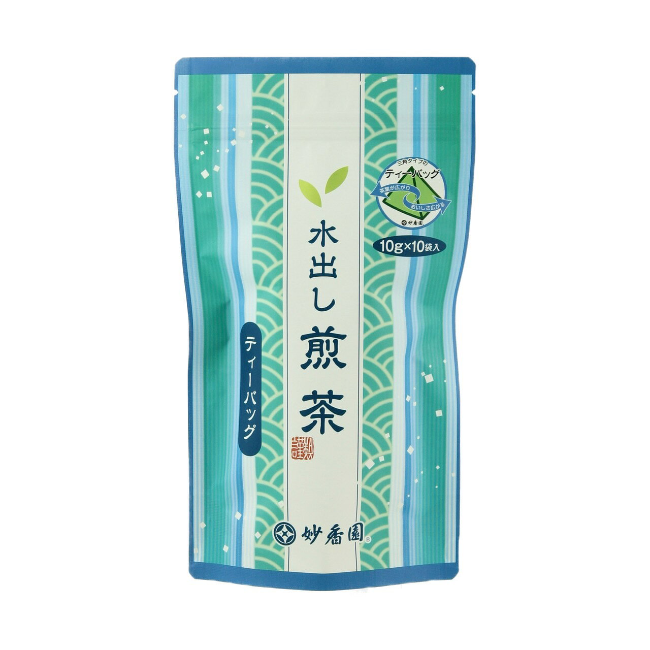 名古屋 妙香園 水出し煎茶パック 10g×10パック入 （急須向けパック）×10個【緑茶 日本茶 国産】