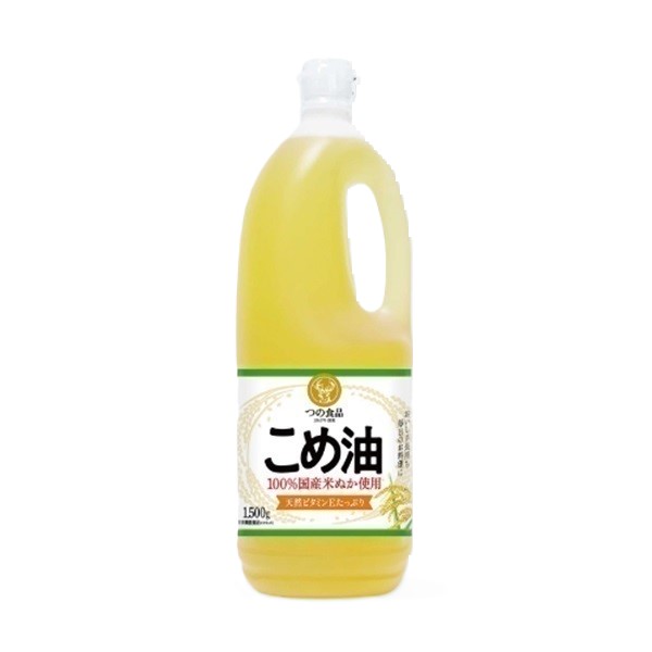 こめ油1500g×10本セット（ポリボトル）築野食品工業 食生活は、主食、主菜、副菜を基本に、食事のバランスを。 ■特　長 ●酸化安定性に優れていますので、長時間置いていても、おいしさが変わりません。 ●炒め物、揚げ物の際に発生する油酔いといわれる物質アクロレインの発生が少なく、快適に調理できます。 ●素材の味を活かし、風味が良く、酸化安定性に優れており、高級料亭・レストランで広く使われています。 ●カラッと揚がって素材のおいしさを生かします。 ●学校給食で広く採用されています。 ●油っこくないので、揚げ物や天ぷら、卵焼きなどに最適です。 ●お米特有の健康に良い成分を残しています。 ●リノール酸等の必須脂肪酸やビタミンE、トコトリエノール、γ -オリザノールや油の食物繊維と言われる植物ステロールなどの天然成分が豊富に含有しています。 人の健康、美を保つためには、植物性油脂は必須です。 食通をうならせる本格料亭の味から、食卓に並ぶ家庭的なメニューまで、幅広い分野で活躍するこめ油。 ■健康によい、こめ油 食用油1グラムのカロリーは9kcalで、炭水化物やタンパク質に比べ倍のカロリーを持っています。それだけでなく、油が共存することによって、野菜に含まれるビタミンEやプロビタミンAであるβーカロチンの吸収が高められます。 植物油には、多少なりともトコフェロールが含まれていますが、こめ油には、トコフェノールの中でもビタミンEとしての作用が強いαートコフェロール、αートコトリエノールを多く含んでいます。 ビタミンEは抗酸化作用により体内の脂質を酸化から守り、細胞の健康維持を助ける栄養素です。 さらに、こめ油の中にはγーオリザノールという成分が、約0.2&#12316;0.5％含まれています。これは、他の食用油にはないもので、油が酸化するのを抑制する作用があるほか、天然成分として注目されています。 また、こめ油は、パーム油とこめ油特有の成分、トコトリエノール、を多く含んでいます。トコトリエノールはビタミンEのような作用があり、スーパービタミンEとも呼ばれる成分です。 油の食物繊維の異名を持つ植物ステロールも多く含まれています。植物ステロールは植物に広く存在している成分で、植物油が代表的な供給源として知られています。こめ油には100gの中1100mgもの植物ステロールが含まれていて、これは植物油の中でもトップクラスの含有量です。 このように、こめ油は構成する脂肪酸のバランスが良く、多くの栄養成分によって健康に寄与しています。&nbsp; ■こめ油の風味と安定性 食用油は風味がまろやかで、できるだけ長期間好ましい風味を持続しうることが求められます。一般にリノール酸やリノレン酸など多価不飽和脂肪酸を多く含むものは安定性が悪く、飽和脂肪酸やオレイン酸を含むものは比較的安定といわれています。 しかし、風味や油脂の保存安定性に関係するのは、個々の油脂を構成する脂肪酸の組成のみならず含有する不ケン化物の量、不ケン化物を構成する天然の抗酸化物であるトコフェロールやγーオリザノールなどの種類であることがわかってきました。 AOMテストによると、胚芽から採取したコーン油とこめ油が酸化に対して強いことがわかります。 また、油によっては、蛍光灯などの光線に弱く変敗臭が発生する場合もありますが、こめ油は光線に最も強く変敗をおこしにくいため、保存性にも優れています。 このように、こめ油は、風味を味わうマヨネーズやドレッシングなど、生のまま調理するのにも適しています。 ■揚げ物、炒めものに最適なこめ油 揚げ油は120℃&#12316;260℃という高温で使用されるため、加熱に対して安定性が要求されます。つまり揚げ調理の際、油が熱劣化するために起こる、刺激性の煙やガスの発生や、色が濃くなり濁ったような状態になり泡立ちがひどくなるなどの現象に対する安定性をいいます。 こめ油は、安定性に寄与しているγーオリザノールなどを豊富に含んでいるため加熱安定性が良く、油酔いを起こさずフライ、天ぷらなどの調理作業にかかれます。 また、揚げ鍋への附着物が少なく、片付けにも手間どりません。揚げ物や炒め物と調和する植物油のなかでも、こめ油は風味も作業性も最適です。 ●摂取目安量 本品の1日当たりの摂取目安量は14g程度です。通常の食用油と同様に普段の量で料理にお使い下さい。本品を14g摂取することで1日に必要なビタミンE（栄養素等表示基準8mg）を72％摂ることができます。 ※栄養素等表示基準値は食安発第0701006号（厚生労働省）より引用。 ●摂取する上での注意事項 本品は、多量摂取により疾病が治癒したり、より健康が増進するものではありません。1日の摂取目安量を守ってください。 本品は、特定保健用食品と異なり、厚生労働大臣による個別審査を受けたものではありません。 こめ油は、国の定める基準を満たしたビタミンE含有量が豊富な食品として、【栄養機能食品】との位置づけができる油脂です。 こめ油にはこのビタミンEだけではなく、お米特有の成分であるγ -オリザノールや、植物ステロール、トコトリエノールなど天然成分が豊富に含まれており、自信を持ってお奨めいたします。 　 ※栄養機能食品（ビタミンE）とは？ ビタミンEは、抗酸化作用により、体内の脂質を酸化から守り、細胞の健康維持を助ける栄養素です。 ※「γ-オリザノール」とは？ γ-オリザノール（ガンマ-オリザノール、英名:γ-oryzanol）とは、米糠の脂質に含有される、フェルラ酸とステロールとが縮合したエステル類の総称である。CAS登録番号は [11042-64-1]、無色&#12316;淡黄色の粉末。成分として、オリザノールA（CAS登録番号 [21238-33-5]）、オリザノールC（同 [469-36-3]）などを含む。 米糠に特有の成分である。コレステロールの吸収を抑える作用、更年期障害などの不定愁訴に効用があるとして医薬品として用いられる。また、紫外線防止のために化粧品に用いられる。 フリー百科事典『ウィキペディア（Wikipedia）』よりこめ油は、あらゆる素材・様々な料理によく合います！ 揚げ物、炒め物に！ ドレッシングに！ 炊飯に！ 味噌汁、おひたしに！ お菓子作りに！ こめ油とは・・・「へたらない！におわない！くせがない！」 食料自給率にも貢献する植物油です！ へたらない！ 揚げ物に使えば、繰り返し使用でき、トータルで考えると経済的です。 におわない！ 調理加熱時に発生するいやな臭いがほとんど気になりません。 くせがない！ あっさりしていて、くせがないので、素材の味を活かします。