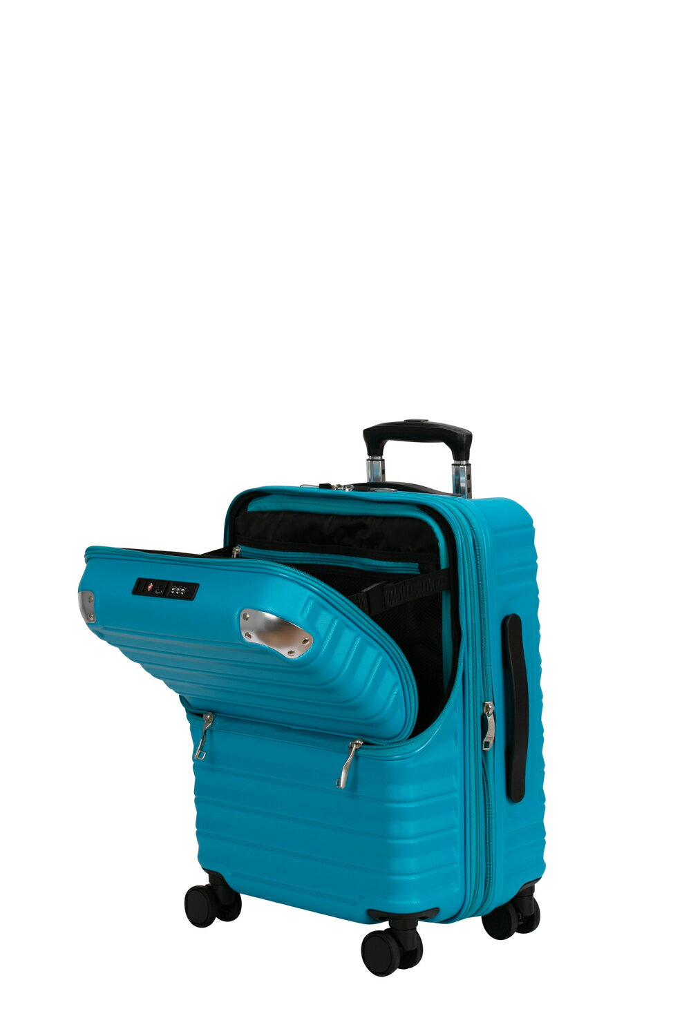 スーツケース Sサイズ　機内持ち込み 小型 軽量  フロントオープン【ブルー】 協和 スーツケース Sサイズ 機内持ち込み キャリーケース