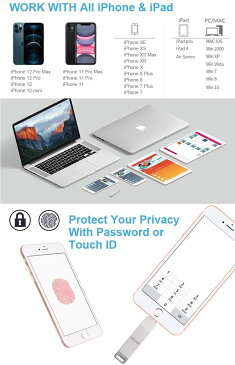 【Apple認証 MFi 取得】USBメモリ iDiskk iPhone 512GB iPad Lightning iOS 13/14 対応 lightning USB 3.0 大容量 iPad フラッシュドライブ コネクタ付き パスワード保護 iPhone 12 Pro/11/6/7/8 plus X XR XS MAX など対応 バックアップ データ 移動 データ移行 写真