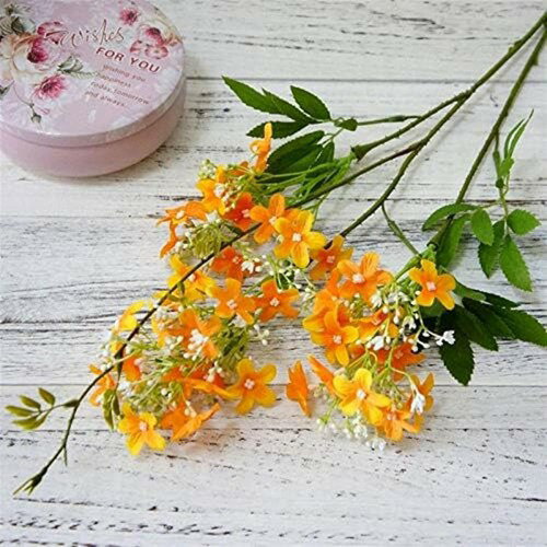 造花 結婚式の家の庭の装飾のための長い枝の夜のジャスミン造花 花束