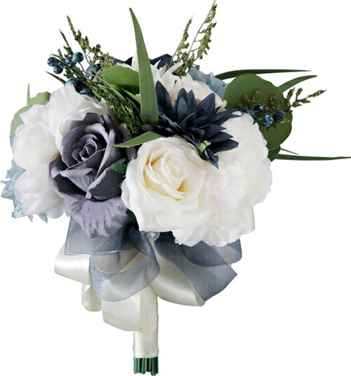 ウェディング ブーケ 花嫁ブーケ 生花みたい ブライダルブーケ ブーケトス 造花飾り シルクフラワー 花..