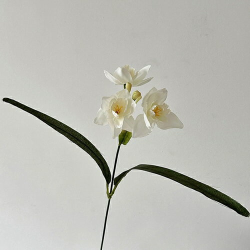 造花 飾り インテリア おしゃれ 水仙の花 1本 枯れない花 寝室 玄関 部屋 オフィス 母の日 結婚式 誕生..