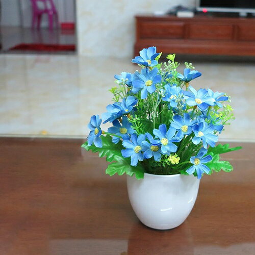 フェイクフラワー 菊 人工観葉植物 鉢植え 盆栽 造花 小さい フェイクグリーン インテリア 可愛い おし..