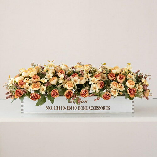 木柵 飾り花 造花セット 北欧 田園風 アートフラワー インテリア 喫茶店 部屋飾り 美術館 玄関 リビン..