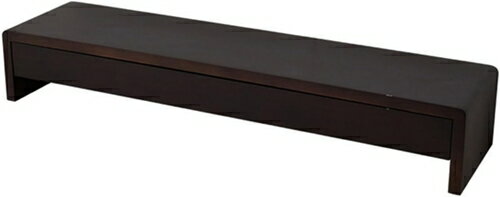 モニタースタンド 木製 ウォールナット色 モニタースタンド デスクトップオーガナイザー 58*20*13 コン..