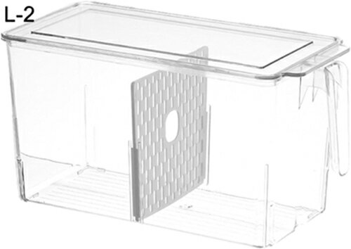 冷蔵庫 収納ラック 収納 ケース 仕切り 省スペース キッチン用品 料理保存 トレー 引き出し使い 整理ボ..