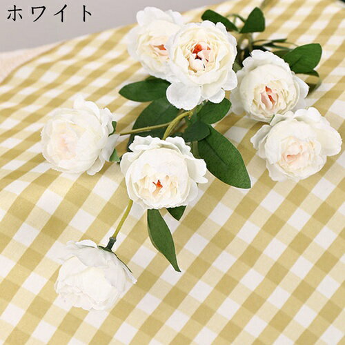 造花 ボタン 1束7本 枯れない花 インテリア アートフラワー ミニブーケ ギフト 贈り物 開店祝い 誕生日 お礼 ウェディング ブーケ 結婚式 飾り 撮影 美術館 ホーム 庭園 水やり不要 長持ち 飾り花