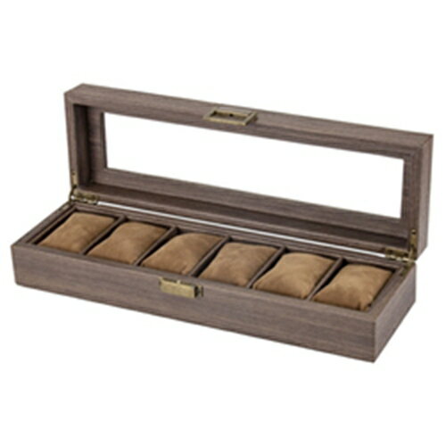 6本時計ケース　木製　高級　腕時計収納ボックス　コレクションケース　ウォッチボックス　時計ディスプレイ　腕時計収納ケース　ギフト　腕時計ケース