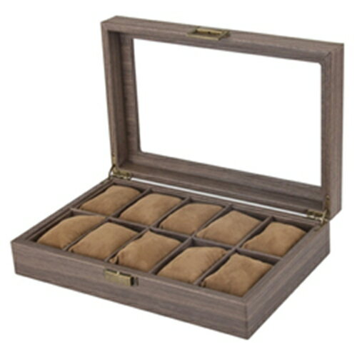 10本腕時計ケース　木製　高級　腕時計収納ボックス　コレクションケース　ウォッチボックス　時計ディスプレイ　腕時計収納ケース　ギフト　腕時計ケース