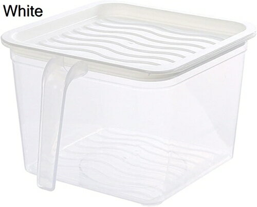 冷蔵庫収納用　食品収納ボックス　収納ジャー　密閉型　ハンドル付き　食品保存用　パスタビーンズナッ..