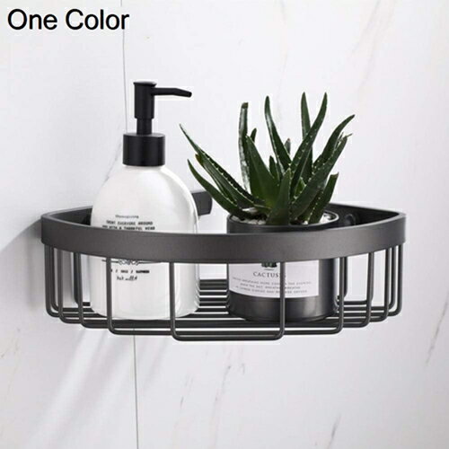 浴室用ラック コーナー三角 バスルーム ステンレス シャワーラック 強力粘着固定 石鹸置き お風呂の壁に 水切り 風呂場 洗面所 収納壁掛け棚(3)