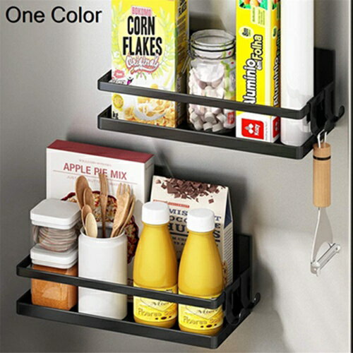 2枚冷蔵庫ラックフックスパイスラックマグネットバスルームラックランドリーラックバスルームラック収納ラック調味料ラック磁器バッグキッチン収納 冷蔵庫サイドラック