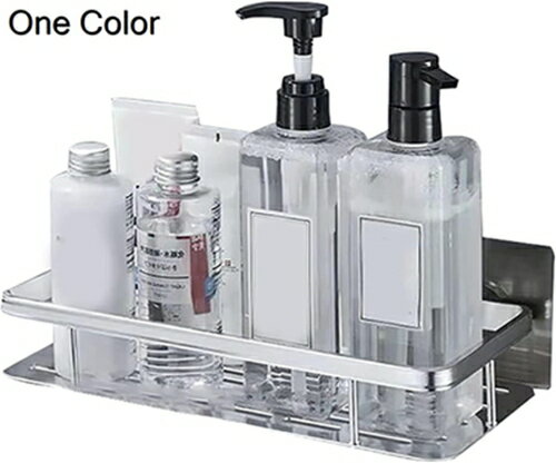 浴室ラック 強力粘着固定 お風呂壁掛け棚 シャワーシャンプーラックアルミ合金 頑丈 水切り サビ防止 ..