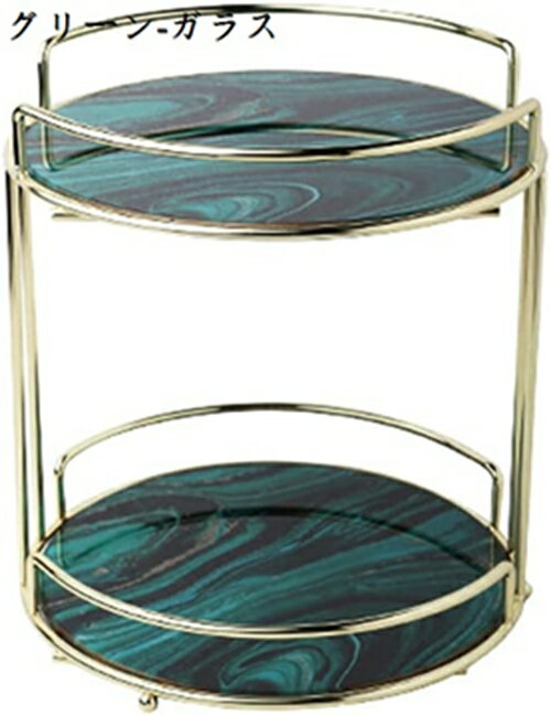 2層バスルームカウンタートップオーガナイザー バスタブトレー 収納ラック 浴室用ラック 小物置き 多機..