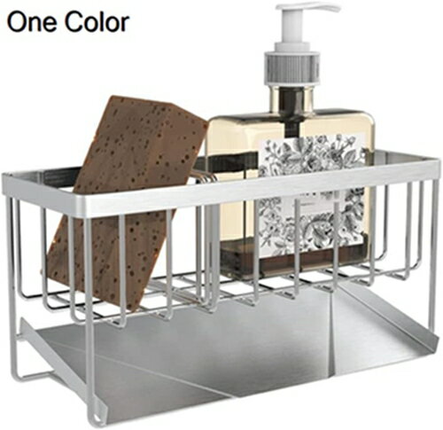 スポンジラック ステンレス 可動式仕切り板付き 錆び防止 水切り たわし入れ スポンジ置き アクセサリ..
