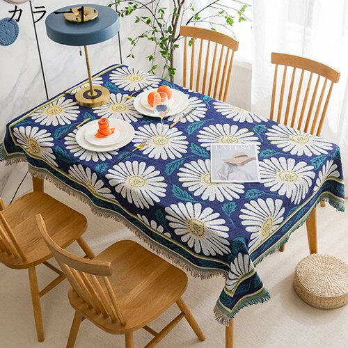 テーブルクロス 和風 おしゃれ 猫柄 タッセル 綿麻 マルチクロス 多用途布カバー 長方形 大きい テーブルカバー テーブルマット ずれにくい 汚れ防止 防塵 耐久 インテリア 家庭用 店舗用 ピクニック用 食卓カバー