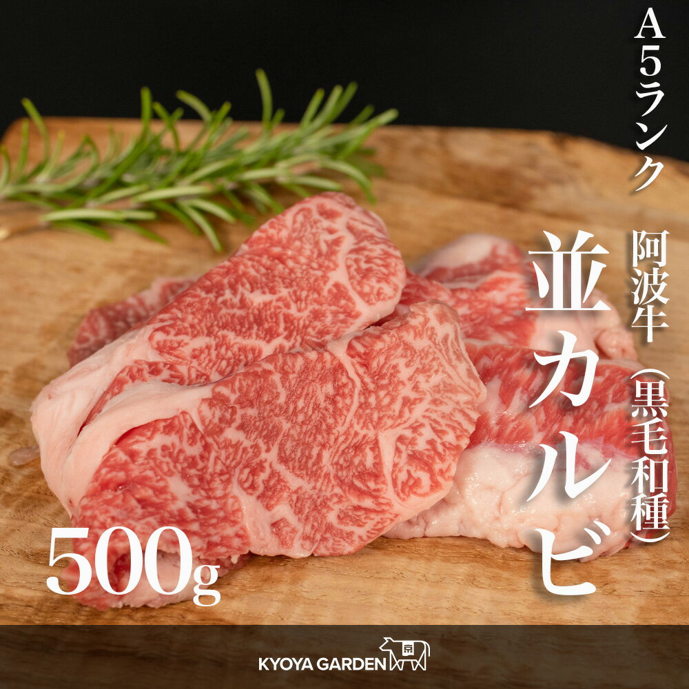 黒毛和牛 A5ランク 阿波牛 カルビ 並カルビ 高級 贅沢 500g 中バラ 外バラ 焼肉 BBQ 和牛 牛肉 肉 牛 ご贈答 ご進物 お中元 お歳暮 ギフト 徳島県産 国産 1