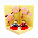 置物 コンパクト ちりめん 小さい 桜 / お花見日和 / 人形 花見 四月 贈り物 プレゼント可愛い 人気 屏風 春桜飾り