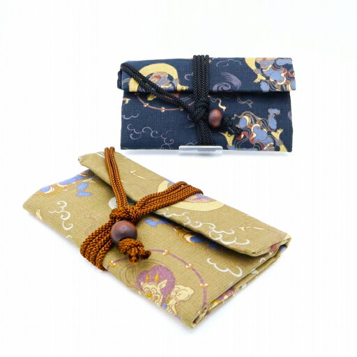 財布 和財布 男財布 着物用 父の日 / 道中財布 風神雷神 / 和服用 紳士用 和装小物 時代劇 財布 和財布 男財布 着物用 父の日 / 道中財布 風神雷神 / 和服用 紳士用 和装小物 時代劇