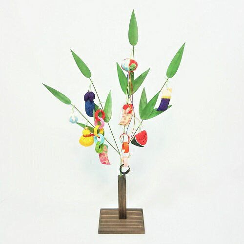 置物 コンパクト ちりめん 小さい 手作り / 笹飾り / 七夕 笹飾り 人形 飾り ミニ 可愛い 人気