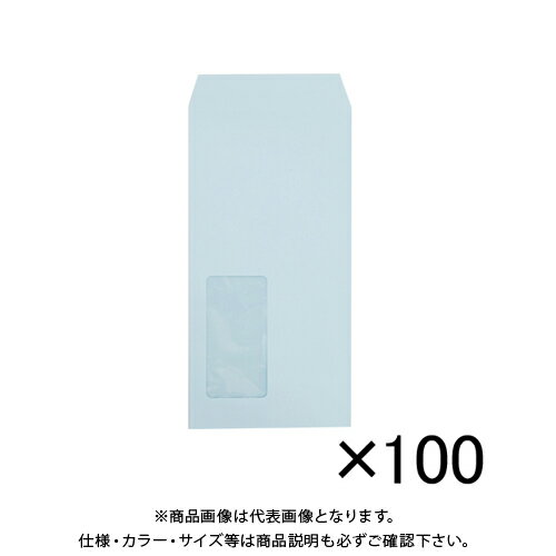 寿堂 マド付封筒長3ハーフトーンカラーブルー 03296