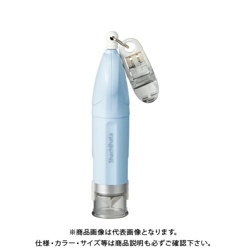 シヤチハタ キャップレス9リール式 ペールブルー XL-CR1/MO