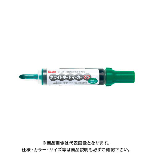 Whiteboard Marker - ぺんてる ホワイトボードマーカータフ 丸芯中字 緑 MW50M-D ミドリ