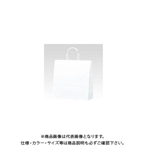 シモジマ 手提袋 丸紐 片艶白無地 縦310 3250700