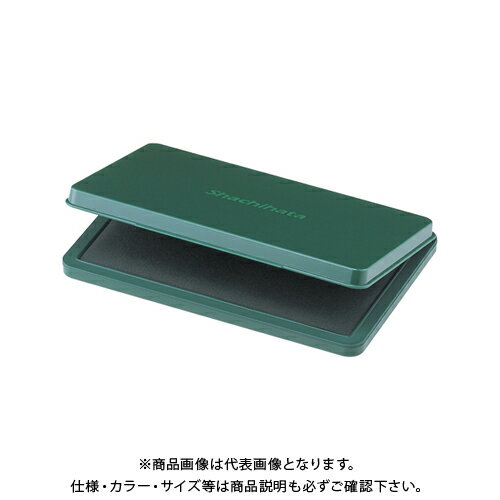 【メーカー】 ●シヤチハタ 【仕様】 ●盤面サイズ：縦87×横143mm ●乾燥時間：約3秒 ●インキ種類：油性顔料 ●用途：普通紙、PPC用紙用 ●材質：本体=再生ABS、枠=再生PBT ●エコマーク：○ ●グリーン購入法：○ ●GPN掲載：○CROWN オフィス図鑑 2022 Vol.52の【 361ページ 】をご参考下さい。