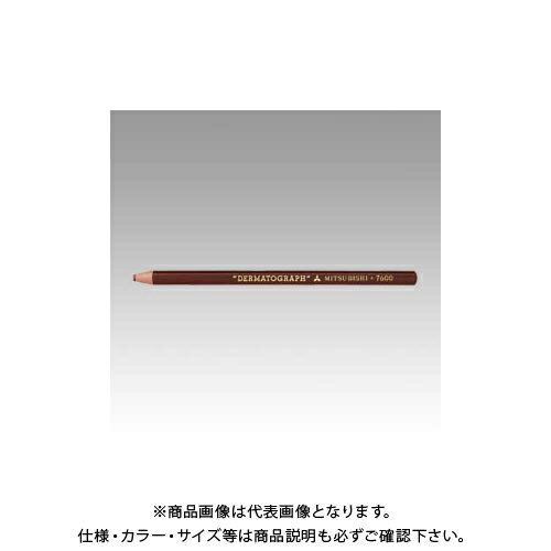 三菱鉛筆 色鉛筆油性ダーマト7600茶(12本入) K7600.21