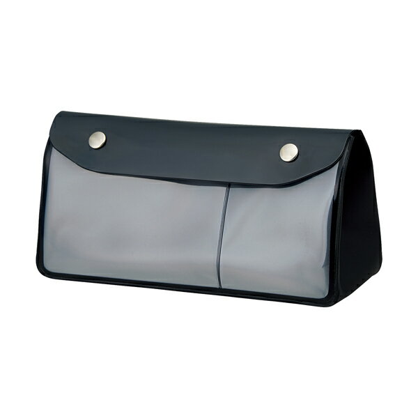 リヒトラブ A-7942 トライアングルペンケース 195×65×100mm ブラック A-7942-24