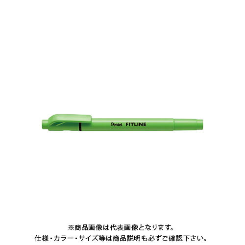 【メーカー】 ●ぺんてる 【仕様】 ●線幅：細字1.0/太字1.5〜3.5mm ●長：141mm ●インク種類：水性顔料 ●材質：再生素材使用 ●エコマーク：○ ●グリーン購入法：○ ●GPN掲載：○CROWN オフィス図鑑 2022 Vol.52の【 481ページ 】をご参考下さい。